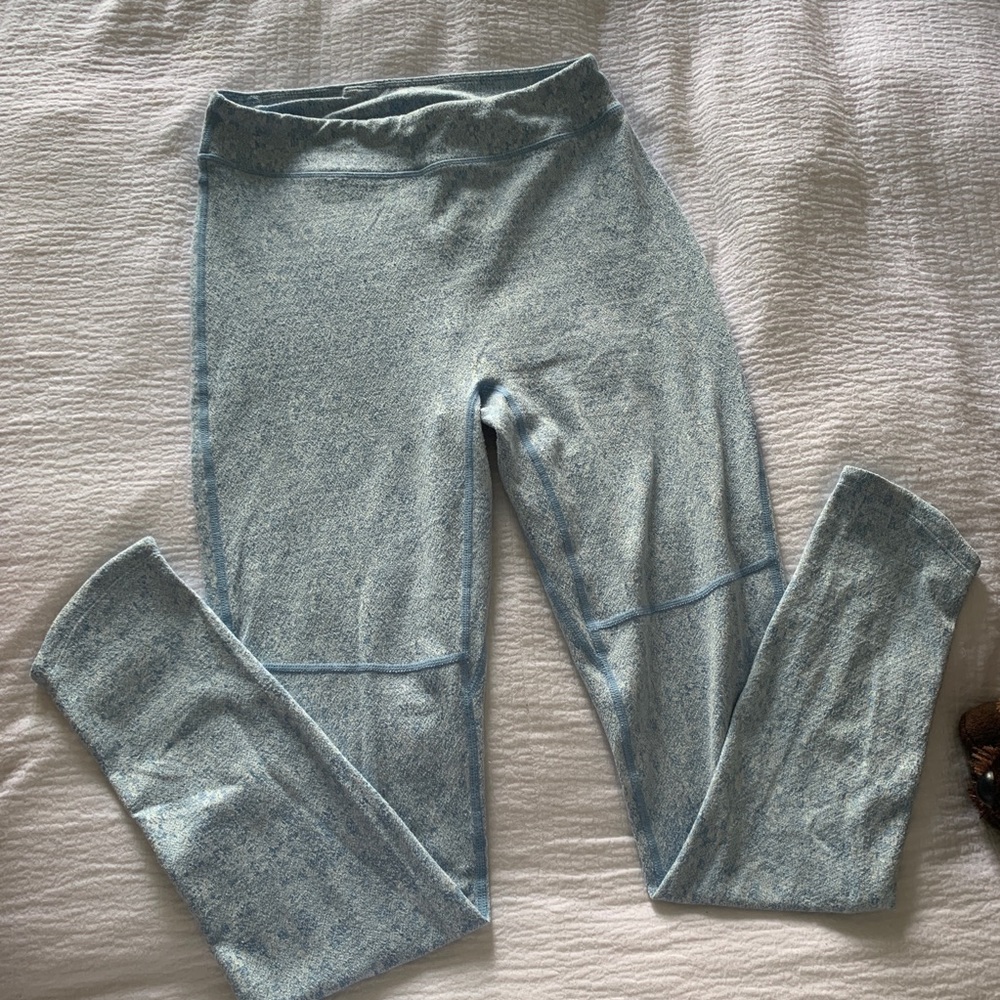 Gymshark blue fleur textured leggings